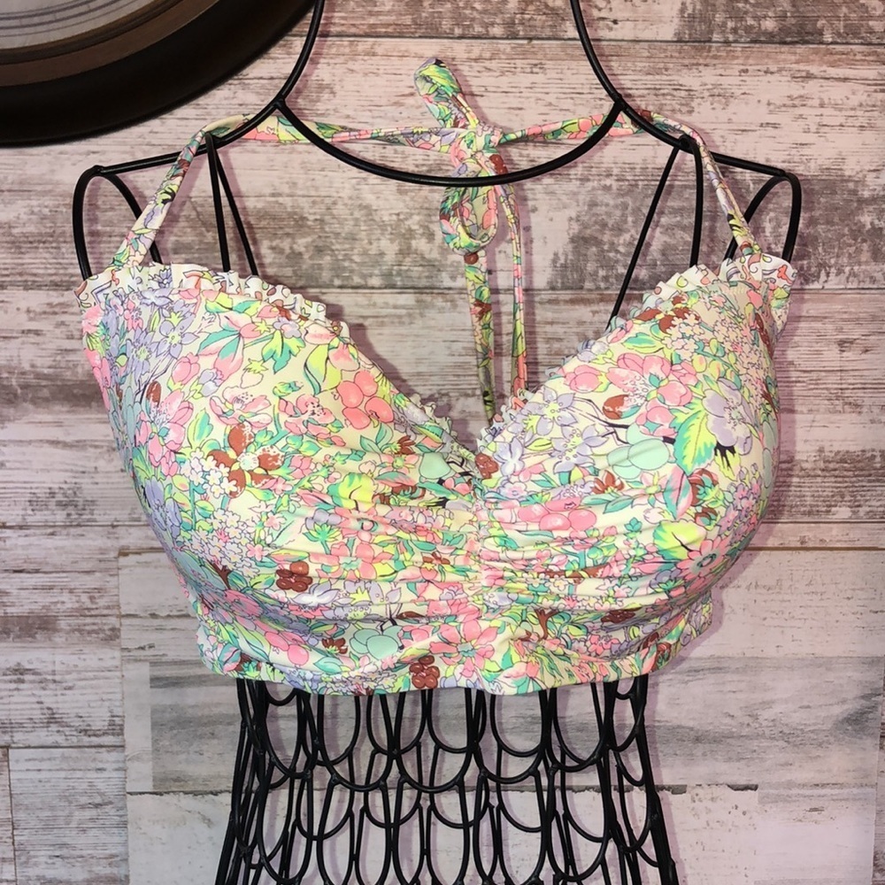 Victoria’s Secret floral bikini top size 34DD swim suit top bikini top V… - Picture 1 of 6